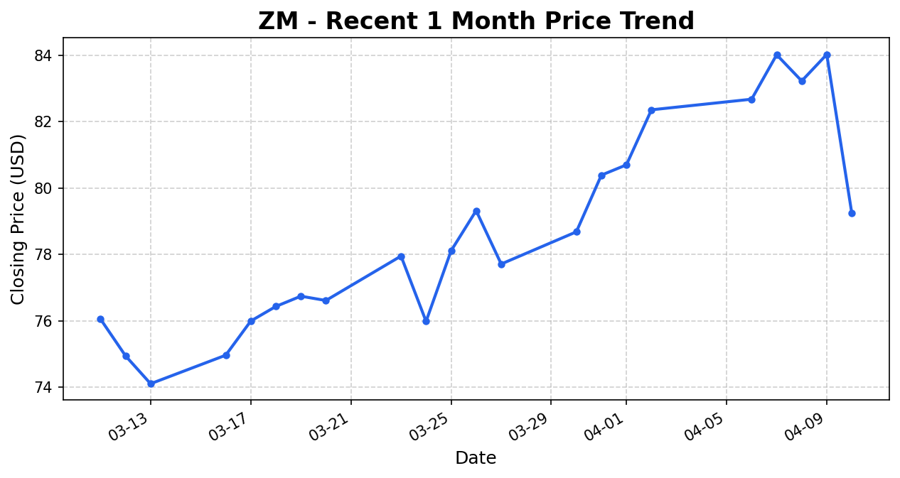 ZM 주가 차트
